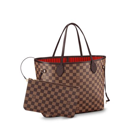 louis vuitton neverfull mm damier ebene bags handbags purse n41358|neverfull damier ebene.